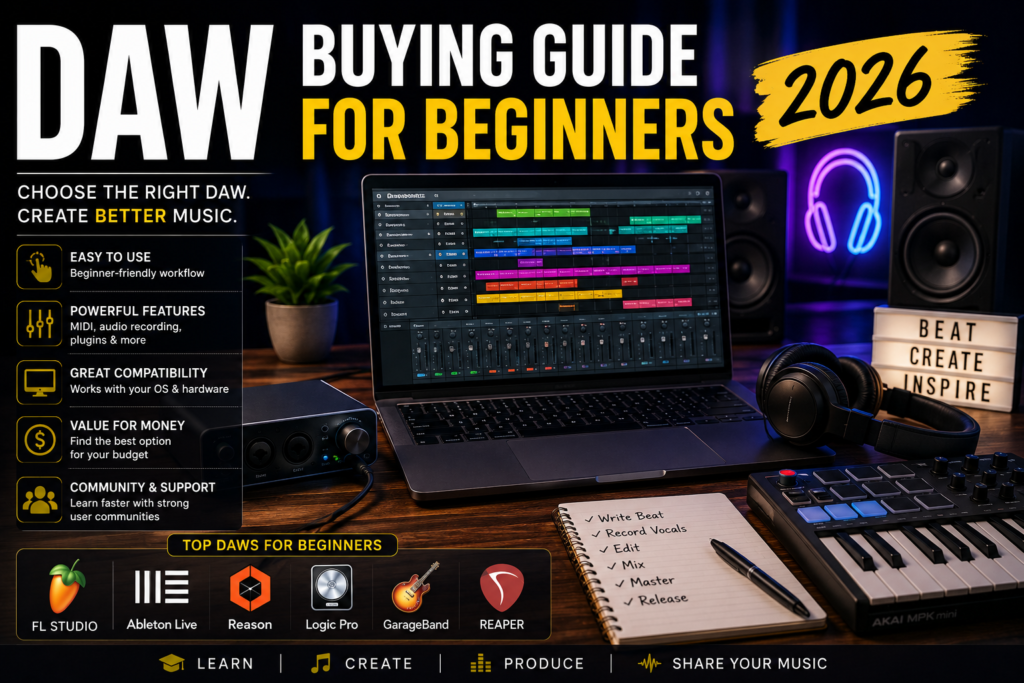 DAW buying guide for beginners 2026