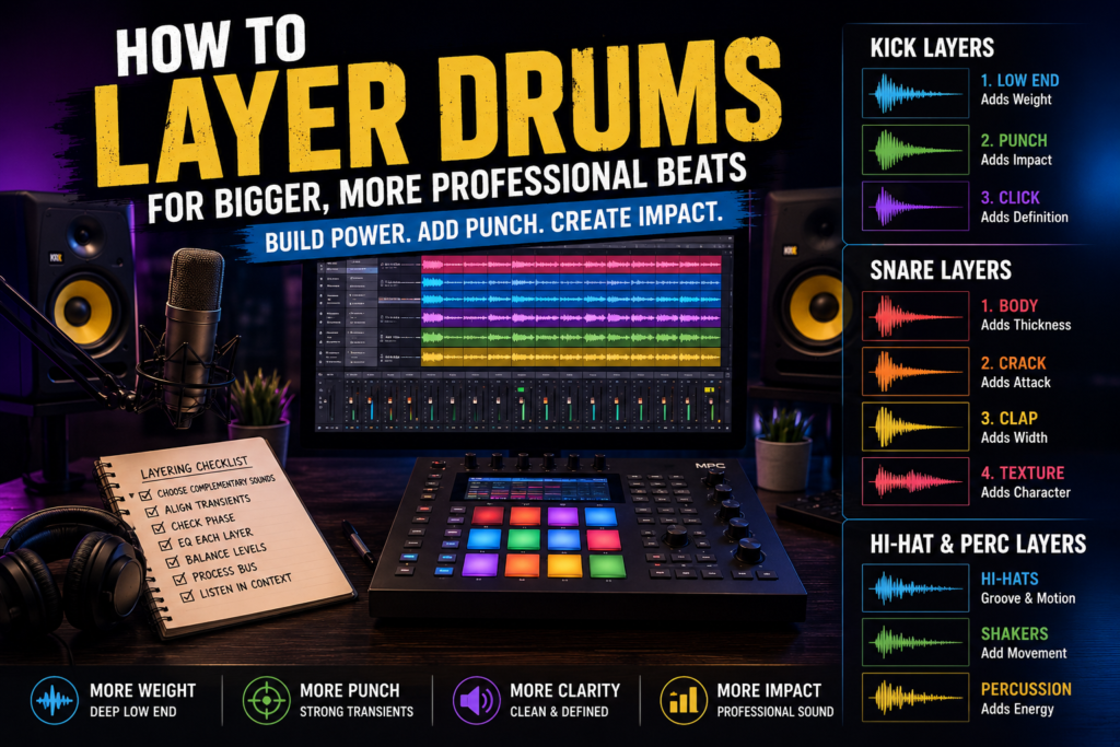 how to layer drums